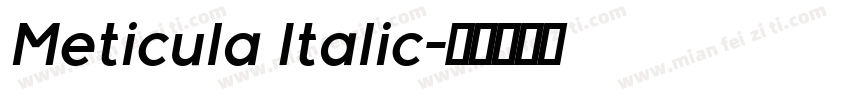 Meticula Italic字体转换